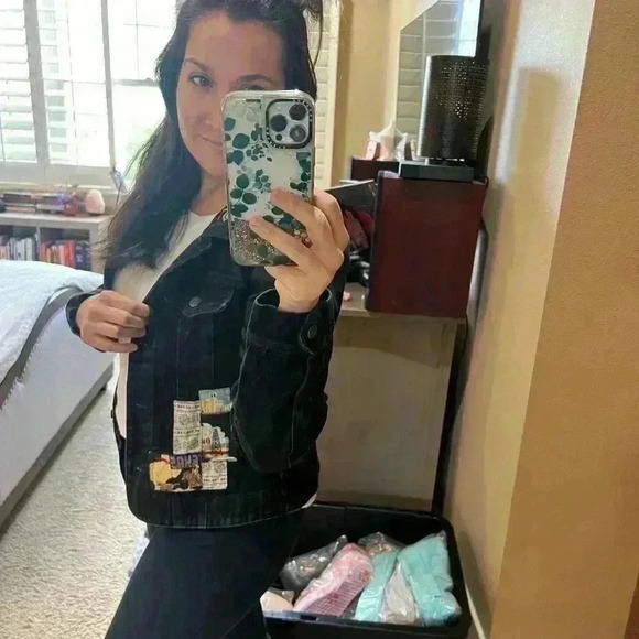 Vintage Apache West Denim Jacket Size Large - Picture 12 of 13